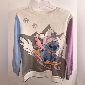 New Disney Girls Medium Stitch Sweatshirt
